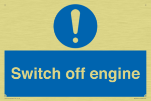 Switch off engine